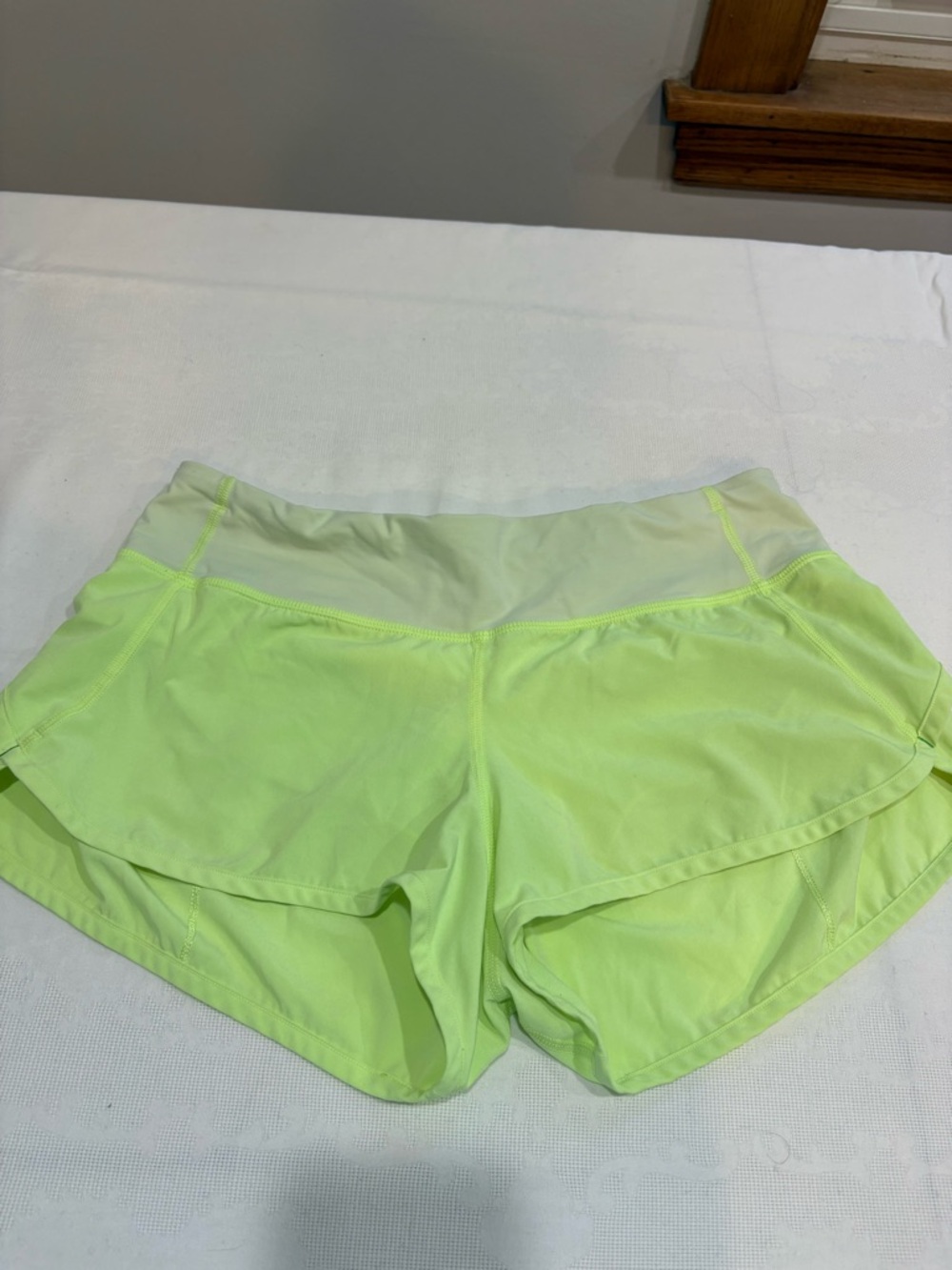 lululemon athletica Women's Neon Lime Running Shorts